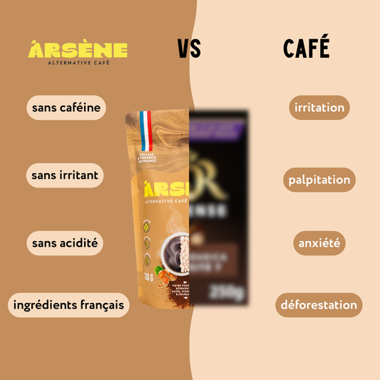 Arsène noisette - Alternative au café sans caféine, gourmande
