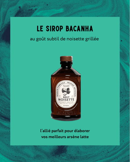coffret gourmand - Arsène - Alternative au café - sirop noisette bacanha 