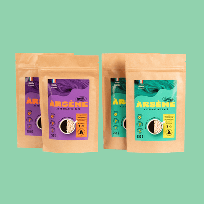 pack découverte - 4 sachets - Arsène - alternative au café - pack 
